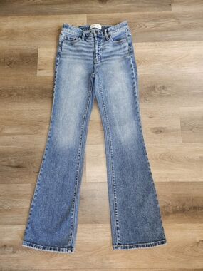 BKE Parker Light Blue Bootcut Jeans 25x34 Stretch
